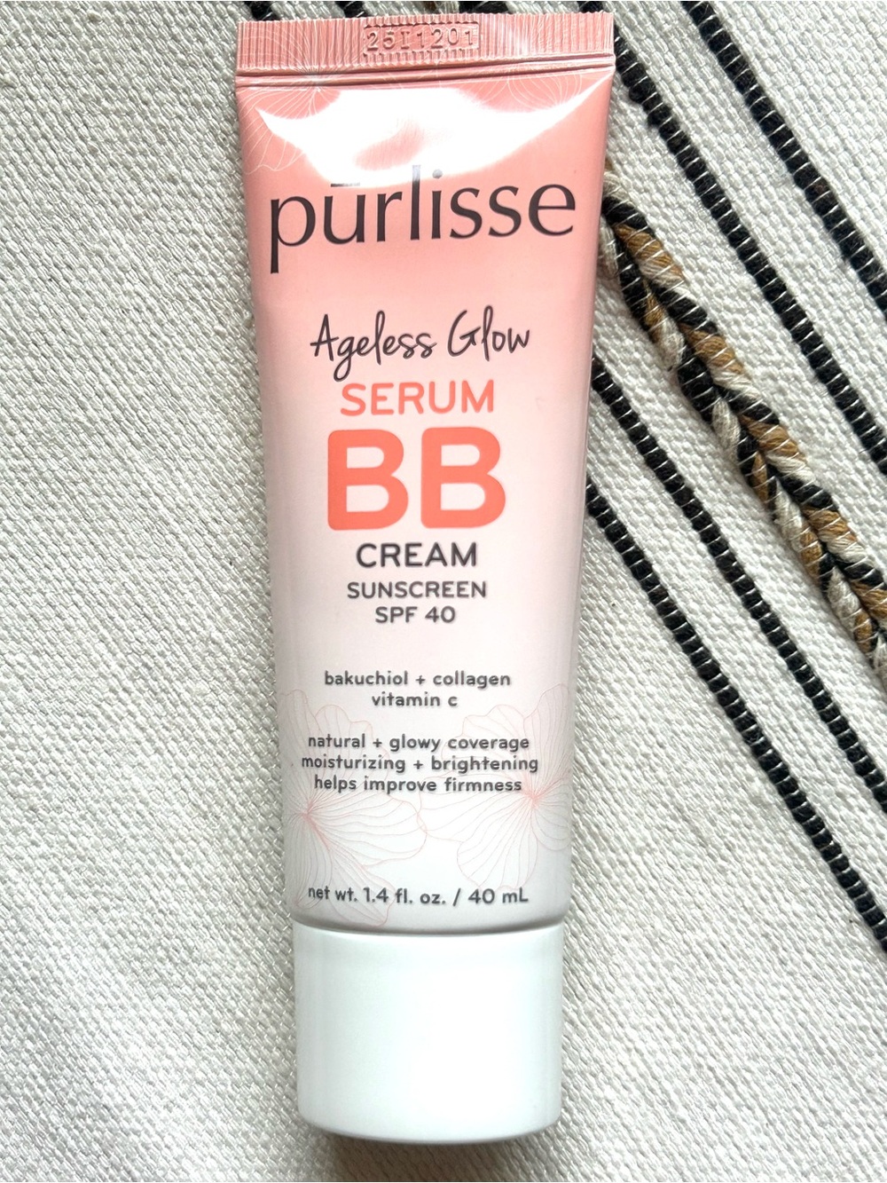 NEW SEALED pūrlisse Ageless Glow Serum BB Cream Light Medium SPF 40 1.4 oz